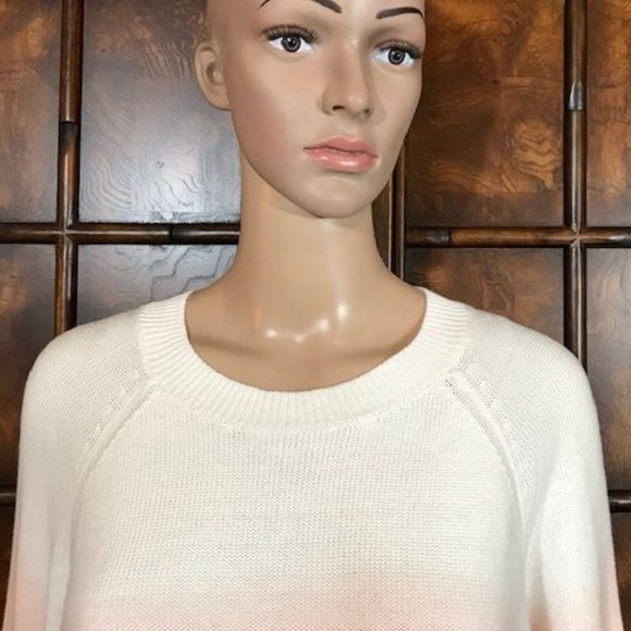 LOFT 100% Cotton Canyon Rose Ombre Sweater - Picture 6 of 13